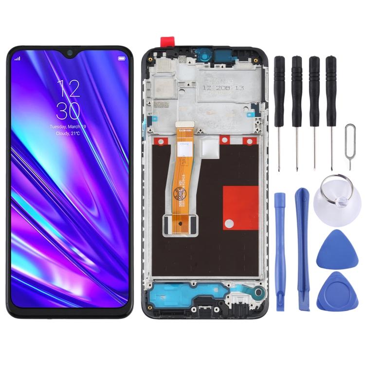 TFT LCD экран для OPPO Realme 5 Pro / Realme Q RMX1971 дигитайзер полная сборка с рамкой