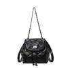 Classic Small Fragrant Wind Chain Backpack Women's 2025 New Fashion Versatile Shoulder Messenger Bag Multi-purpose Small Backpack