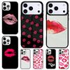 Красная помада Kiss Me Чехол для телефона Fundas для iPhone 17 Air 16 15 11 12 14 13 Pro Max Ударопрочный чехол