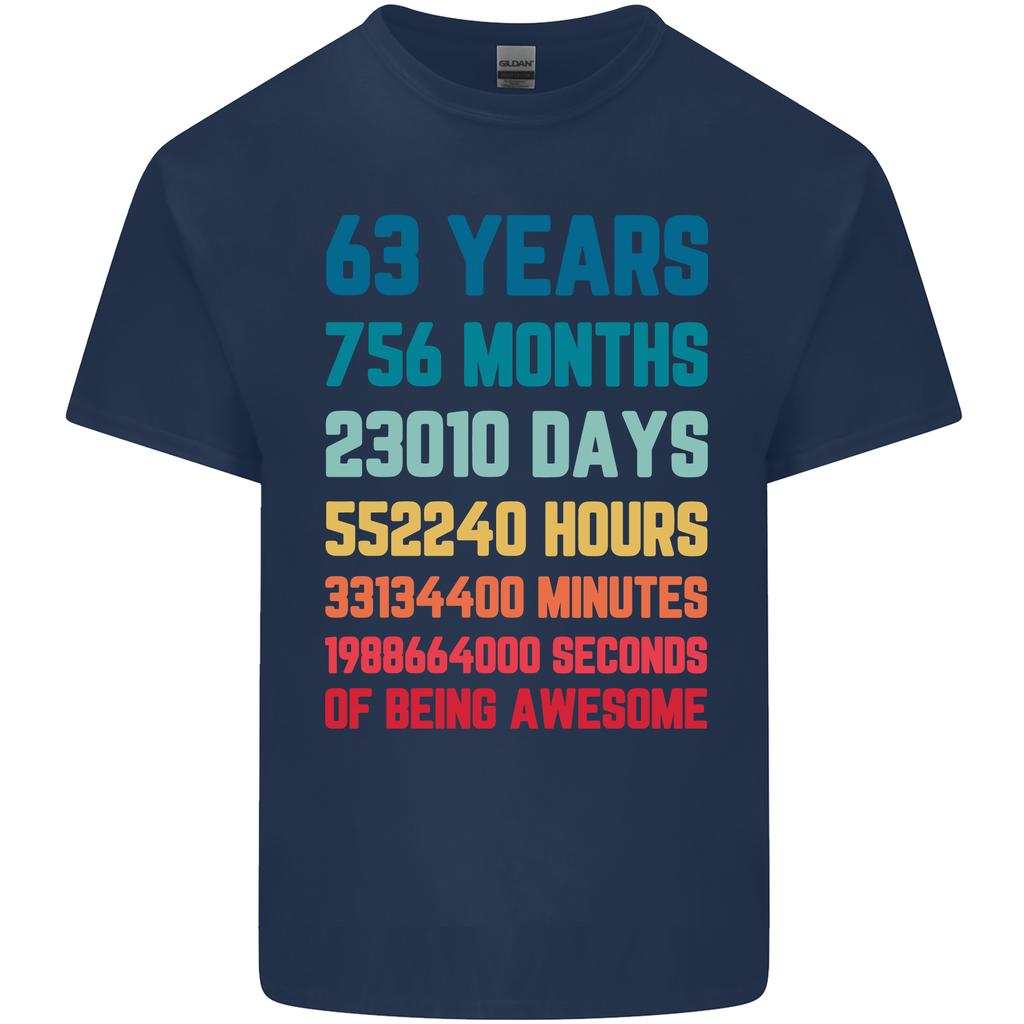 63rd Birthday 63 Year Old Unisexs Light Cotton TShirt