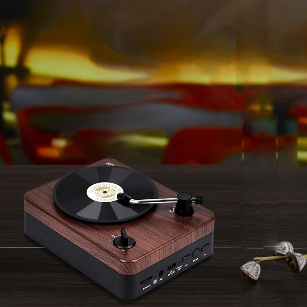 KO-STAR BT5.3 Воспроизведение через динамик Портативная беспроводная колонка с винтажным дизайном проигрывателя AUX