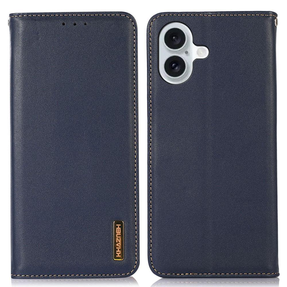 KHAZNEH Чехол-кошелек для iPhone 17 из натуральной коровьей кожи, чехол для телефона с текстурой наппа