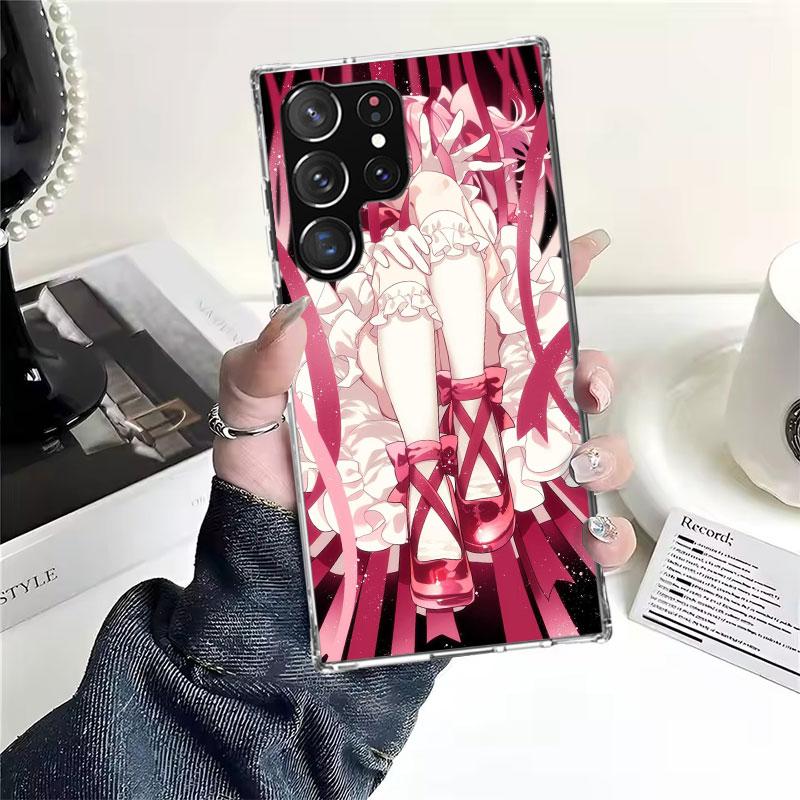 Мягкий чехол для телефона с принтом Мадока Магика для Samsung Galaxy S22 S23 S24 S25 Edge S26 Ultra S20 FE S21 Plus + Fundas Coque Galaxy S20
