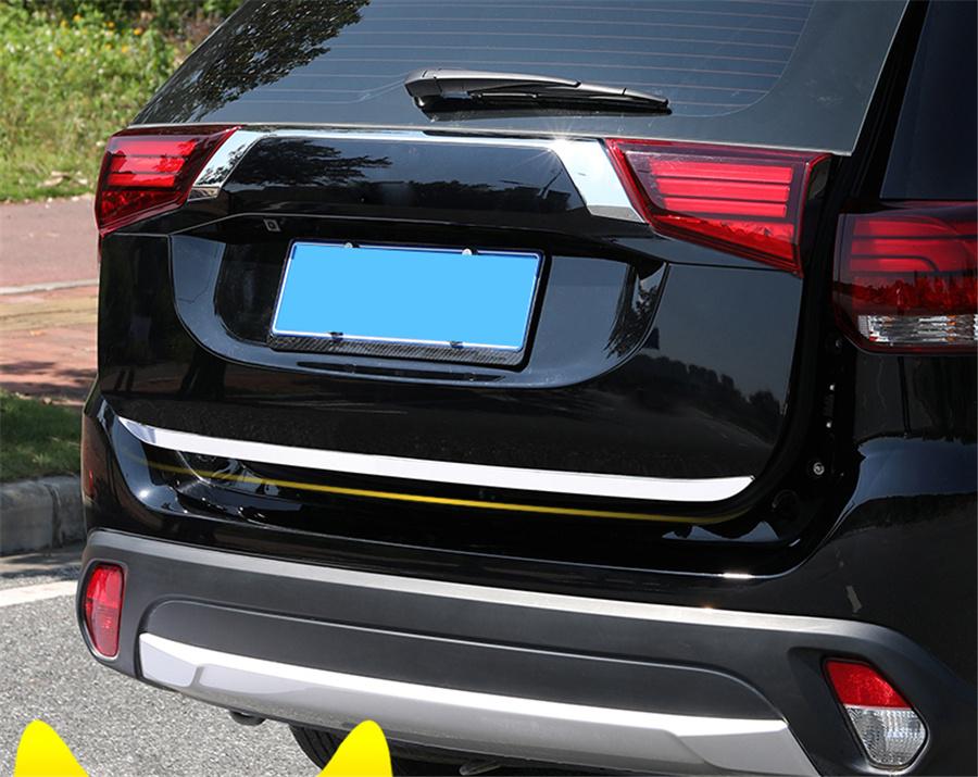 Car Tailgate Rear Door Bottom Cover Trim For Mitsubishi Outlander 2013-2019
