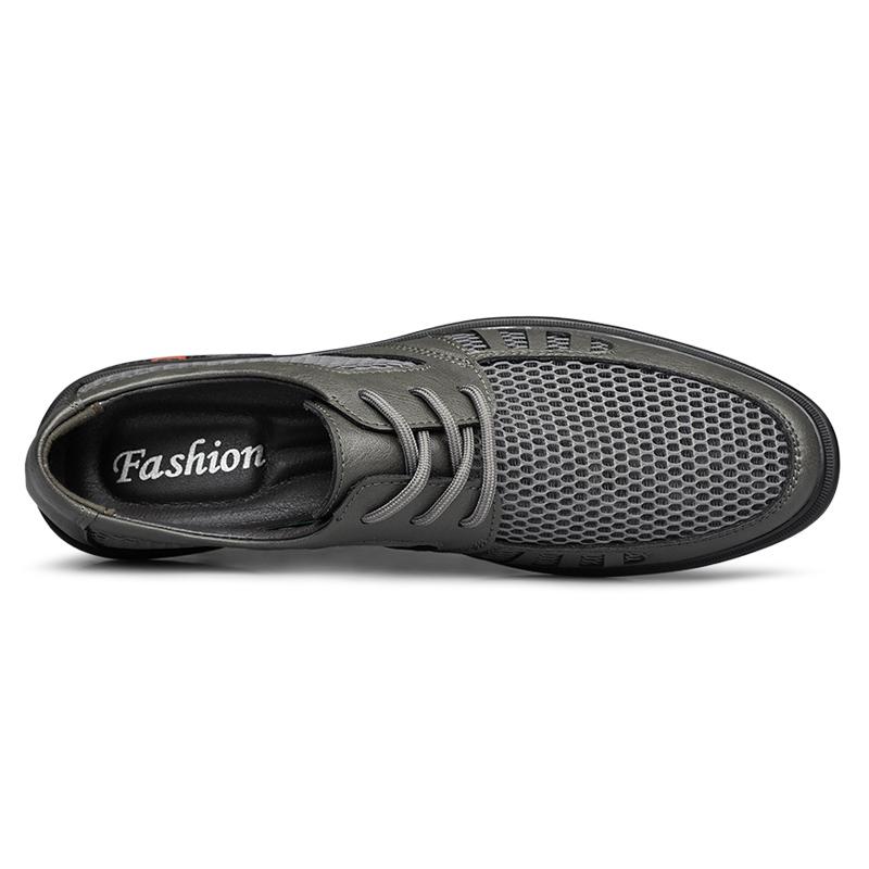 Классические дышащие оксфорды для мужчин, туфли на плоской подошве, мокасины, мужская деловая обувь