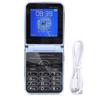 2G Flip Phone for Seniors Dual Screen 2.6 Inch 4 SIM Cards Big Buttons Quick Dial High Volume LED