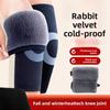 Наколенники Зимние Теплые Наколенники Наколенники для Занятий Спортом на Открытом Воздухе Теплый Велосипедный Аксессуар Зимние Бархатные Утолщенные Наколенники из Кроличьего Меха