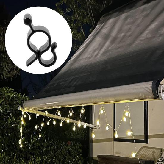 20 шт. зажимов для тента, простая установка, компактный размер, портативный, широко используемый, дорожный прицеп, трос, фонари, крючки, аксессуары