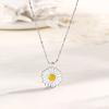 Small Daisy Necklace Female Mori Small Fresh Korean Version Delicate Small Ins Wind Flower Epoxy Necklace