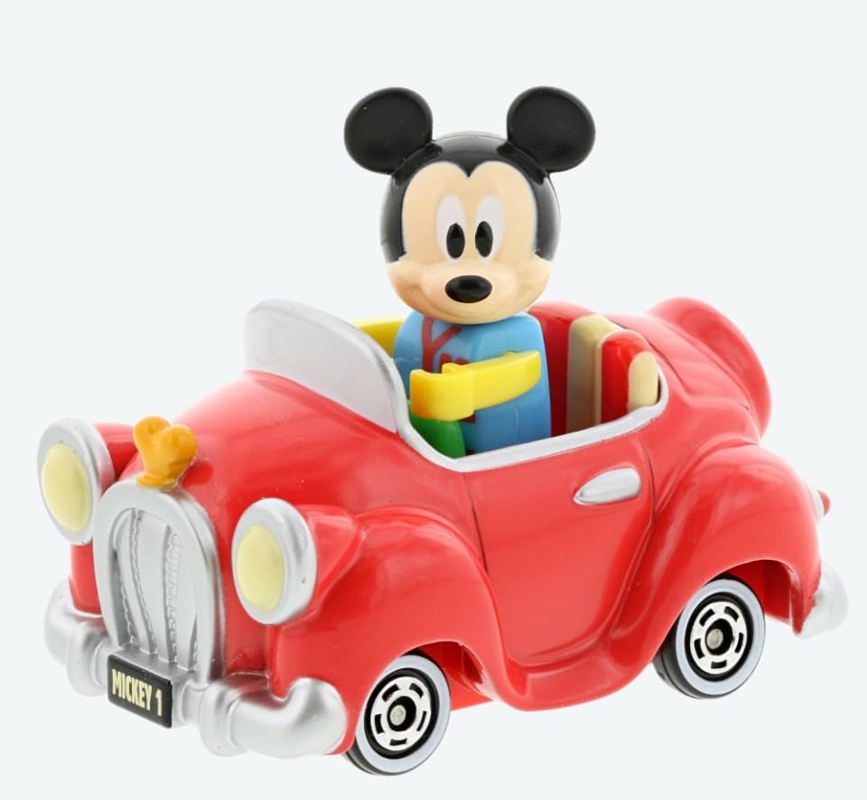 Томика Машина Микки Мауса с фигуркой Коллекция транспортных средств Диснея Миниатюрная машина