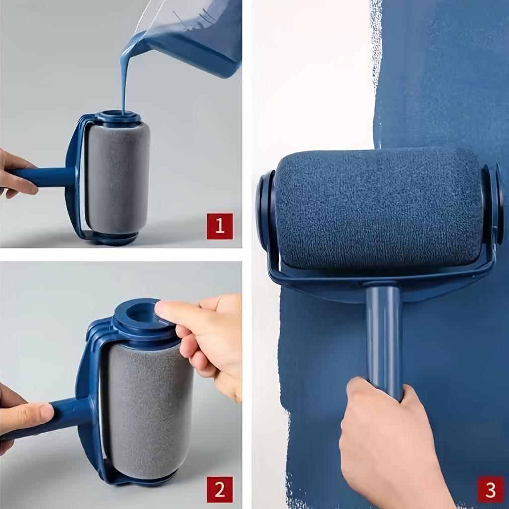 1 шт. Валик для краски, бесшовный валик, легко заполняемый дизайн, инструменты для покраски стен, для украшения и обслуживания дома, прочные материалы