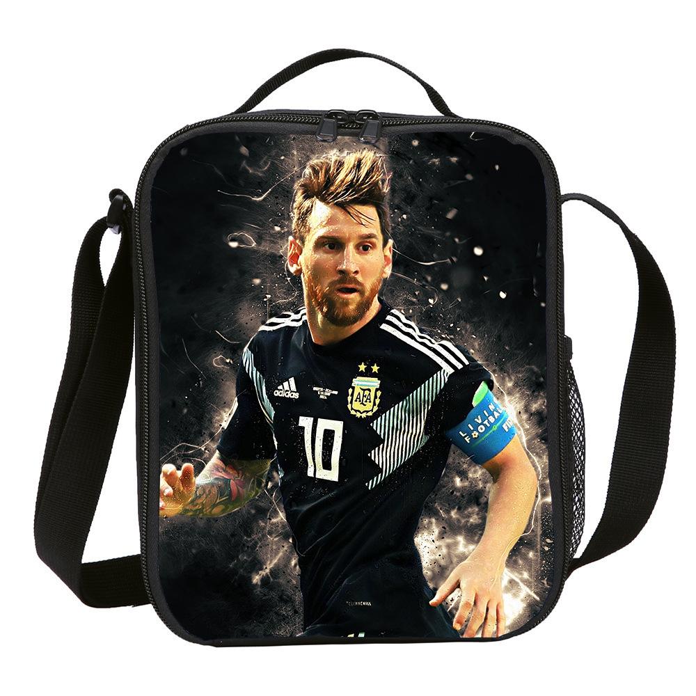 Международные Игроки Ланч-бокс Сумка для еды Начальная школа Пикник Ледяная сумка Сумка через плечо