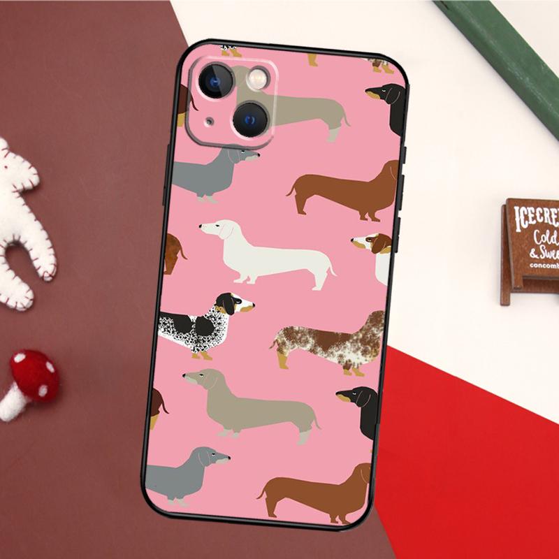 Чехол для телефона с таксой Dachshund Teckel Dackel для iPhone 16 15 14 13 12 11 Pro XS Max Mini XR X 7 8 Plus Задняя крышка