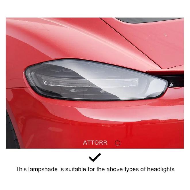 For Porsche 718 982 CaymanS Boxster 2016-2022 Rear Taillight Shell Brake Lights Shell Replace Rear Shell Cover Mask Lampshade