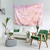 VIKAMA Розовый Ленивый Девушка Японская Атмосфера Гобелен Стиль INS Декор Комнаты в Общежитии Обои Домашний Декор