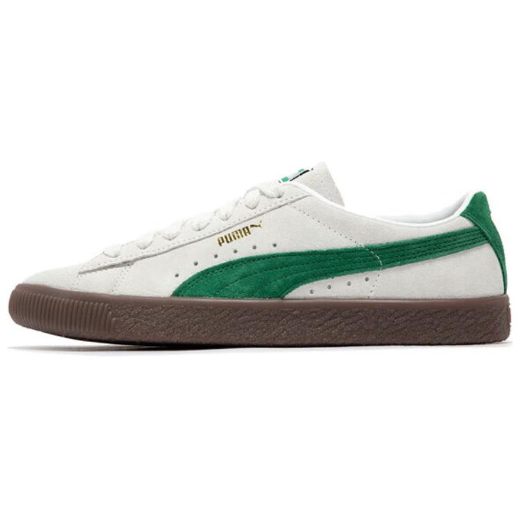 Puma Suede Vtg Vintage Leather Retro Low-Top Lifestyle Sneakers Unisex Sneakers Gray Green 374921-25