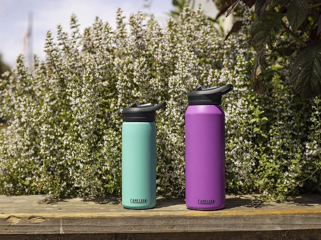 Camelbak Eddy Plus SST Vacuum Insulated Stainless Steel Bottle with Straw, 1000ml, White