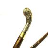 Винтажная латунная красивая дизайнерская ручка с деревянной тростью дерби трость латунная трость
