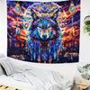 VIKAMA Dream Sky Волк Голова Ловец Снов Гобелен Арт Декор для Гостиной Дивана Акцентной Стены Комнаты Декор для Дома