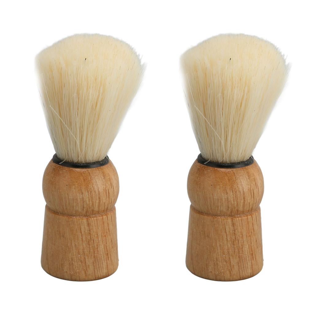 Wooden Handle Shave Brush Mini Professional Safety Synthetic Shaving Brush for Men Beauty Salon