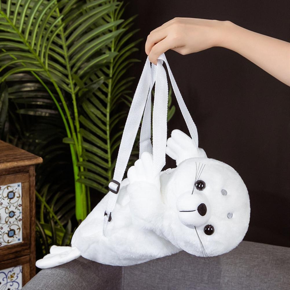 Plush Backpack Cute Fuzzy Plush Doll Stuffed Animal Backpack Bags for Kids Girls Women