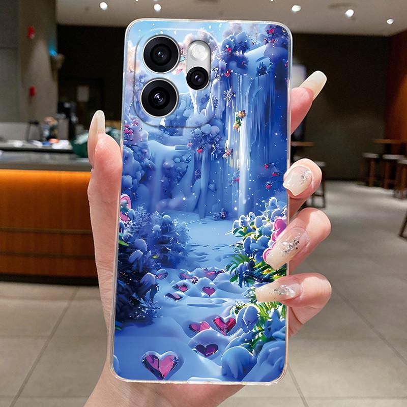 Чехол для OPPO Reno 15 FS 15F Reno15 F Reno15F 5G Чехол для телефона Эстетичный Модный Милый Кот Мягкий Силикон Прозрачный ТПУ Задняя Крышка