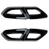 2Pcs/Set Car Rear Exhaust Pipe Tail Throat Exhaust Diffuser Frame Fit For VW Volkswagen Passat B8 2016- Auto