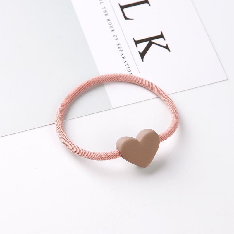 Высокоэластичные резинки для волос в форме сердца, медведя, круглой формы для женщин, резинка для волос, детские, детские, милые, конфетных цветов, ободки для волос, аксессуары для волос