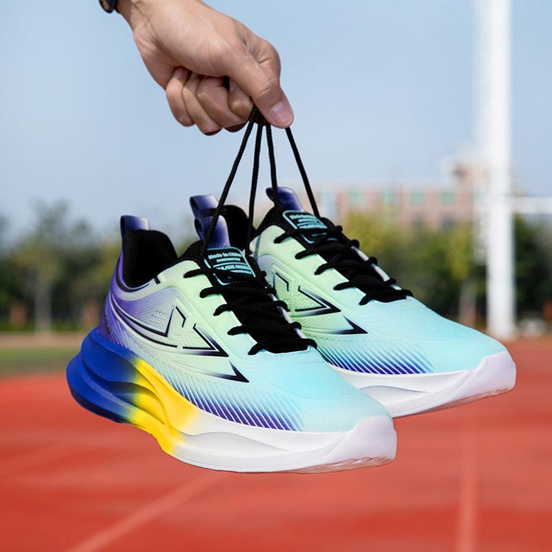 Мужские контрастные цветные спортивные баскетбольные кроссовки для бега в уличном стиле, кроссовки для студентов, большие размеры для бега