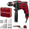Einhell Visseuse-perceuse À Percussion TC-ID 1000 E Kit +64 (1 010 W, Variateur Électronique, Mandrin Auto-serrant 13 Mm, Fréquence