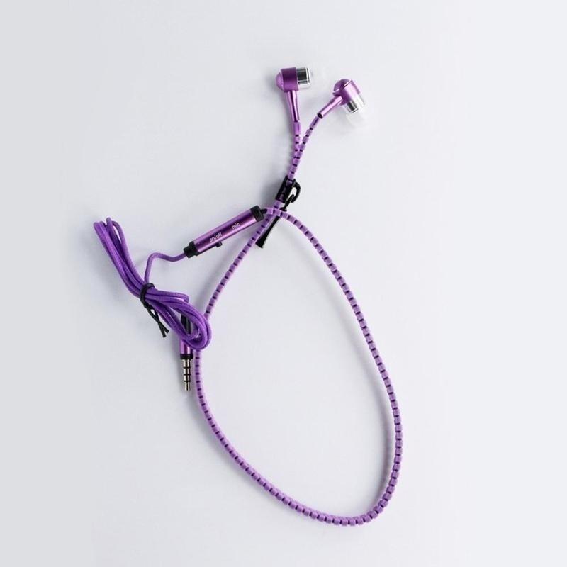 3,5 мм наушники-вкладыши на молнии СТЕРЕО наушники гарнитура + микрофон наушники крутые