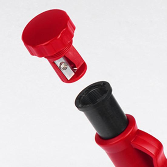 3 шт. карандашей для плотника с 18 стержнями, механические карандаши, быстросохнущие, строительные, со встроенной точилкой, карандаш с длинным грифелем для глубоких отверстий