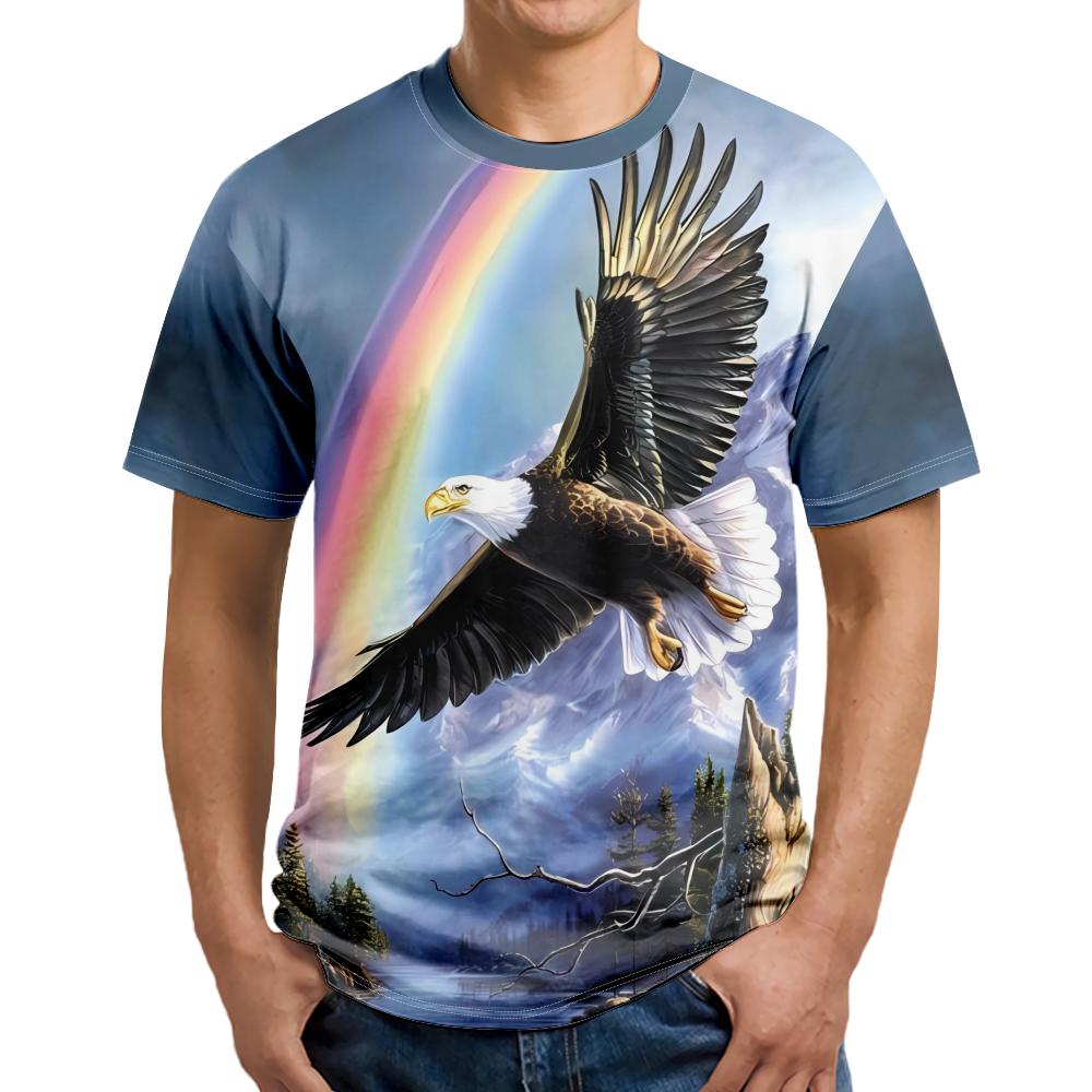 Мужские рубашки Cool Eagle, обычная мужская одежда для пап