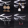 Милые серьги-гвоздики в виде призрака на Хэллоуин для женщин, модные серьги-подвески в виде летучей мыши, паука, кошки, тыквы, звезды, ювелирные изделия в виде капли, заявление, бижутерия