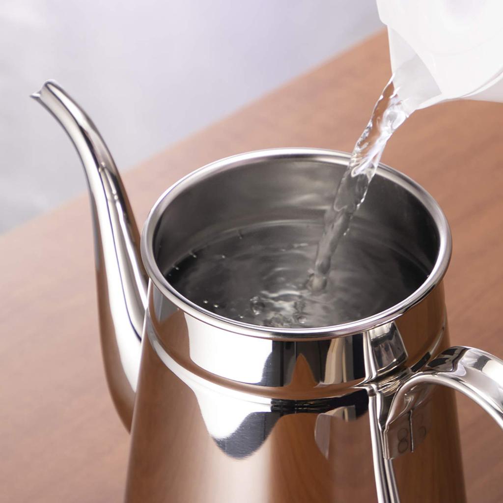 Кофейник Kalita из нержавеющей стали 2200 мл, прямой огонь, сделано в Японии, кофейник, капельница, чайник, кофеварка, чайник, сервировочный чайник, ячменный чай, белая вода