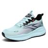 Новая легкая спортивная обувь для улицы осень мужская дышащая нескользящая обувь для бега на платформе универсальная кожаная обувь на шнуровке мужская