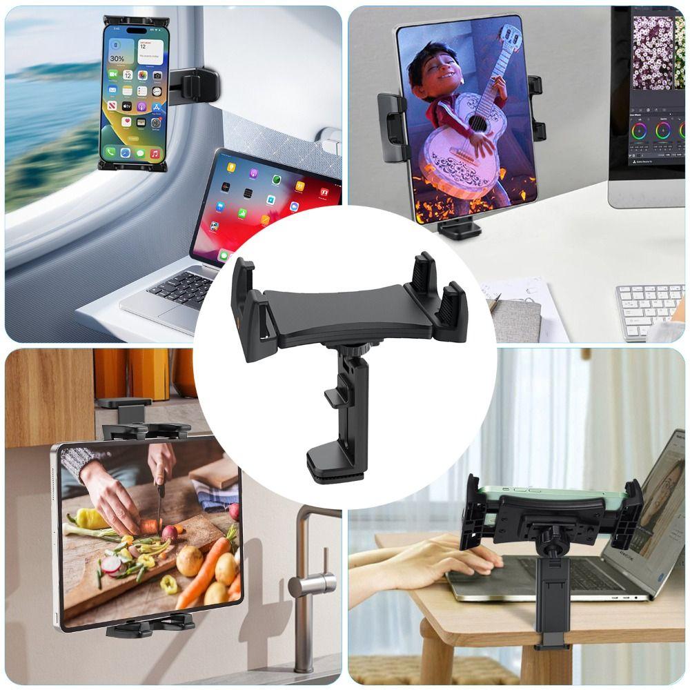 Travel Essentials Airplane Phone Holder Foldable Cell Phone Stand Tablet Bracket Desk Edge