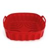 High Temperature Resistant Square Air Fryer Silicone Baking Pan, Non-Stick Oil Easy To Clean Baking Pad, Integrated Silicone Pad
