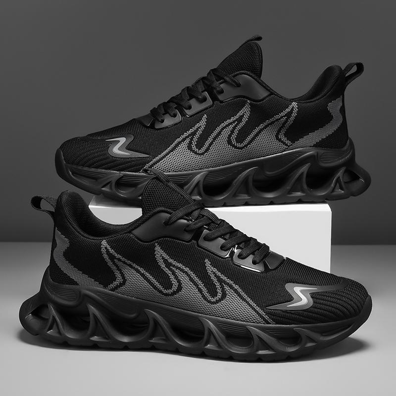 Большого размера уличная спортивная обувь модная мужская обувь сетка с плетением «муха» обувь с лезвиями повседневная трендовая обувь мужская обувь на воздушной подушке обувь для папы