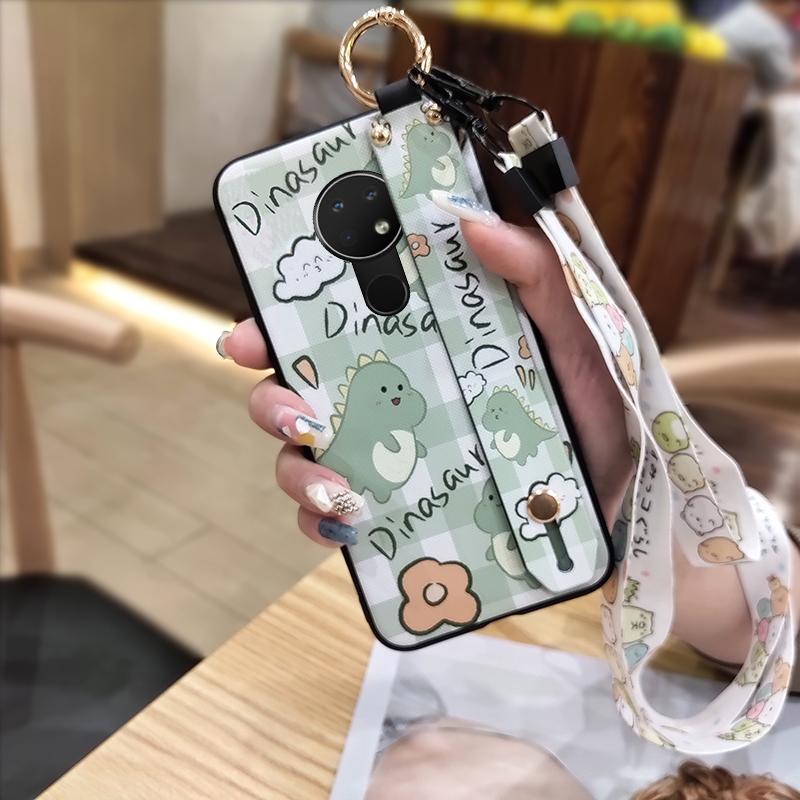 Lanyard Back Cover Phone Case For Nokia 6.2/7.2 Waterproof Anti-dust Silicone Fashion Design Soft Case Dirt-resistant