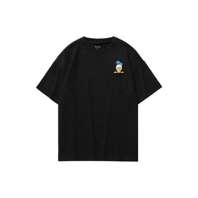 X Disney Joint Fashion Collection, свободная футболка с короткими рукавами и мультяшным принтом, женские топы, черный AHSR540-3