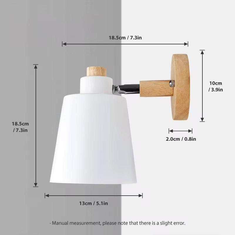 Modern LED Wall Lamp Macaron E27 Blub With Plug For Study Bedroom Bedside Hallway Living Room Home Decoration Lighting Fixtures