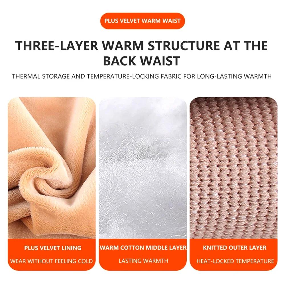 Горячая распродажа зимний утолщенный термоплюшевый пояс для поддержки поясницы удобный теплый протектор живота бандаж для обертывания живота