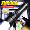 Ultra Powerful Flashlight XHP360 High Power Torch Light XHP50.2 Type C Rechargeable LED Flashlights Tactical Lantern For Camping