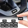 2/10pcs Car Interior Badge Sticker 3D Epoxy Glue Decals Accessories for Grand Cherokee Wrangler Renegade Compass Patriot Liberty