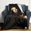 Golden Light Portrait Blanket Soft Throw Blanket For Home Bedroom Bed Sofa Travel Office Solid Christmas Blanket