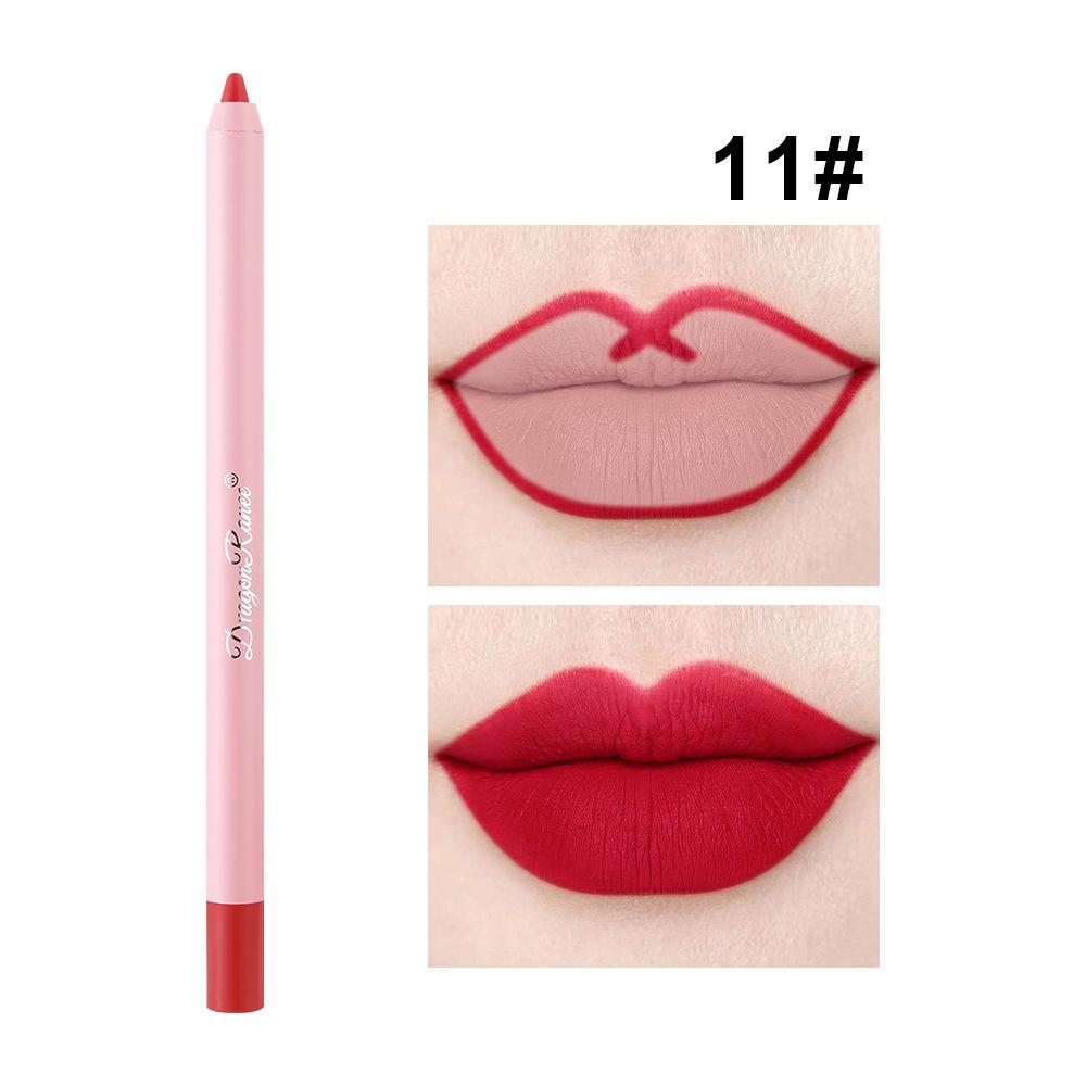 Карандаш для губ Водостойкая матовая матовая бобовая паста Color Hook Line Lip Lipstick Pen Пена-карандаш Не выцветает Карандаш для губ