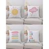Colorful Graffiti Letters Decorative Pillowcase Car Ornaments Office Living Room Sofa Home Pillowcase