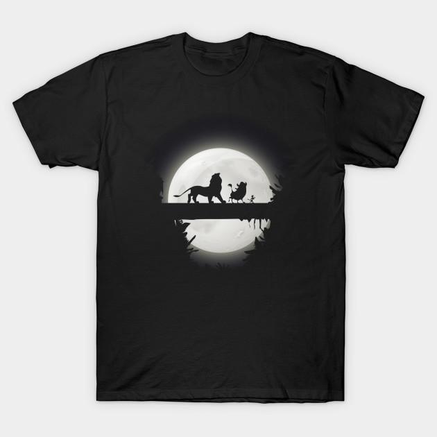 Asian Size Men Print T-shirt Hakuna Matata No-Cut Heat Transfer Print Cotton Tshirt