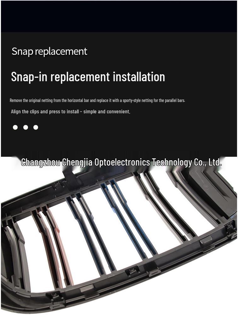 BMW 6 Series GT G32 Double-Line Tri-Color Grille & Bright Tri-Color Front Grille for Modification